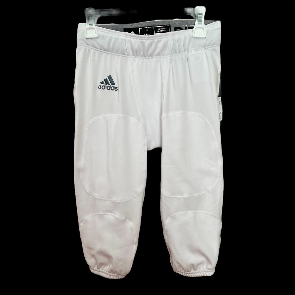 Adidas Youth Press Coverage Football Pants YM White NWT